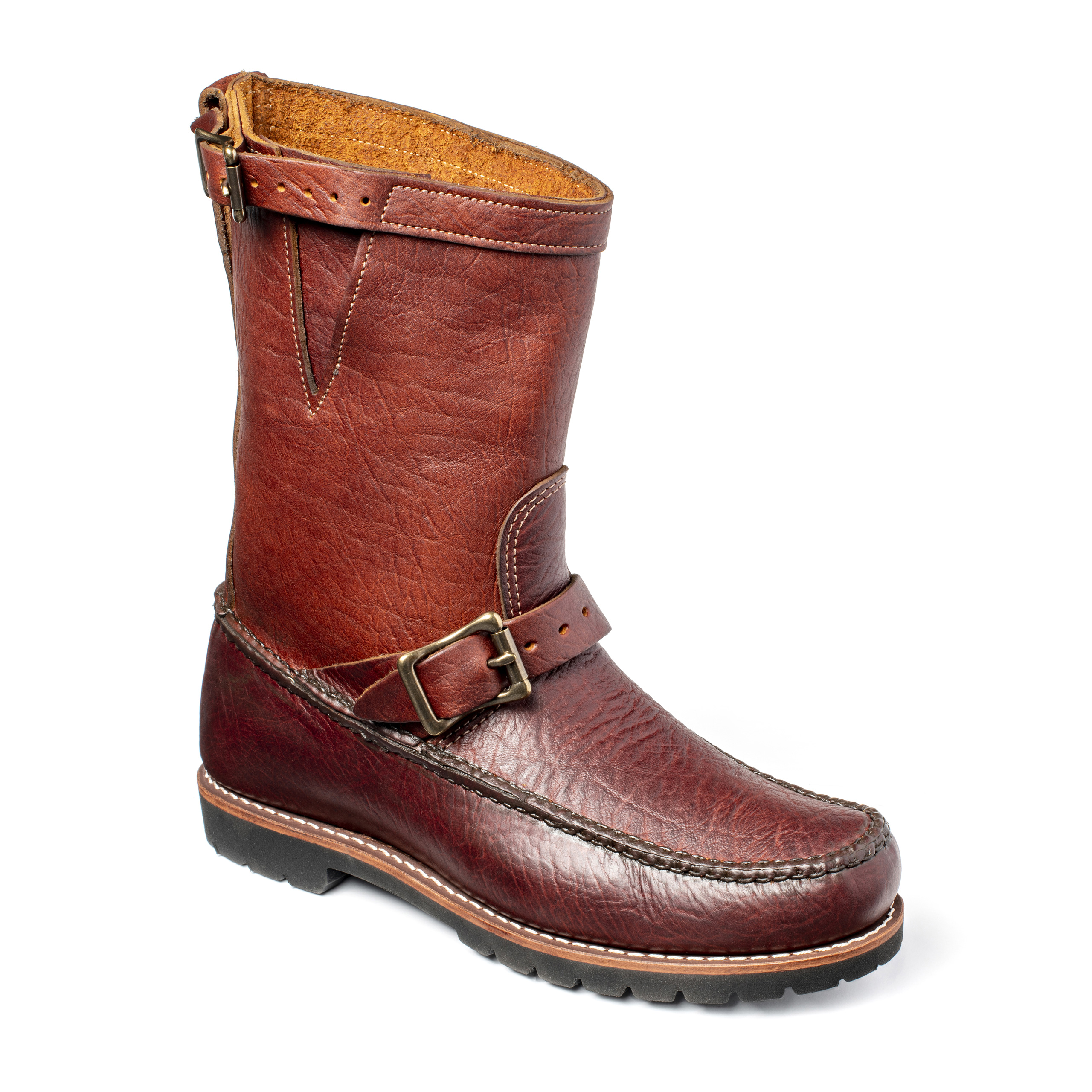 GOKEY ブラウンレザー モカシンブーツ 米国製　made in USA Double Sole Moccasin - Gokey USA