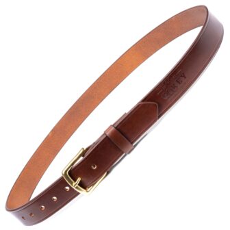1.25" Leather Belt - Medium Brown