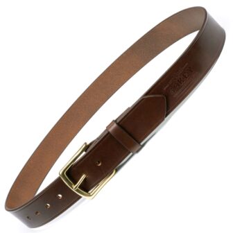 1.5" Leather Belt - Dark Brown
